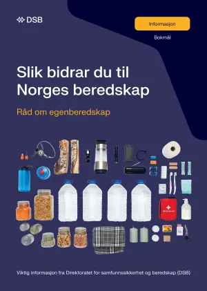 Forsiden av brosjyren "Slik bidrar du til Norges beredskap"