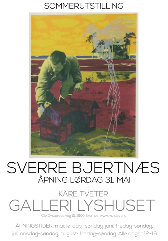 Plakat for utstillingen med Bjertnæs
