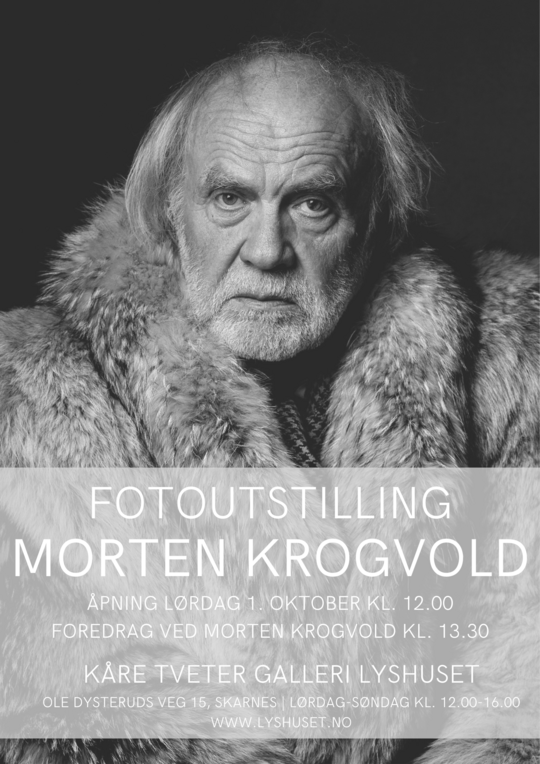 Plakat for utstillingen med Korgvold